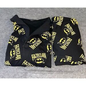 Faze Clan  Batman Pajama Set XXL DC Comics 2 Piece Sleepwear Gamer Logo Print